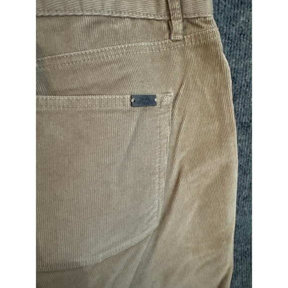 LL Bean Favorite Fit Corduroy Pants Womens 16 Regular Tan Khaki Straight Leg - Picture 9 of 9